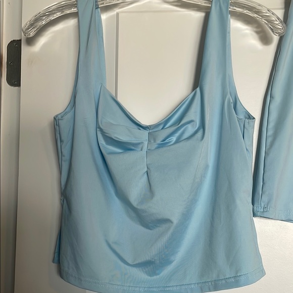 Tank Top & Matching Skirt Light Blue both size Large - Picture 2 of 5